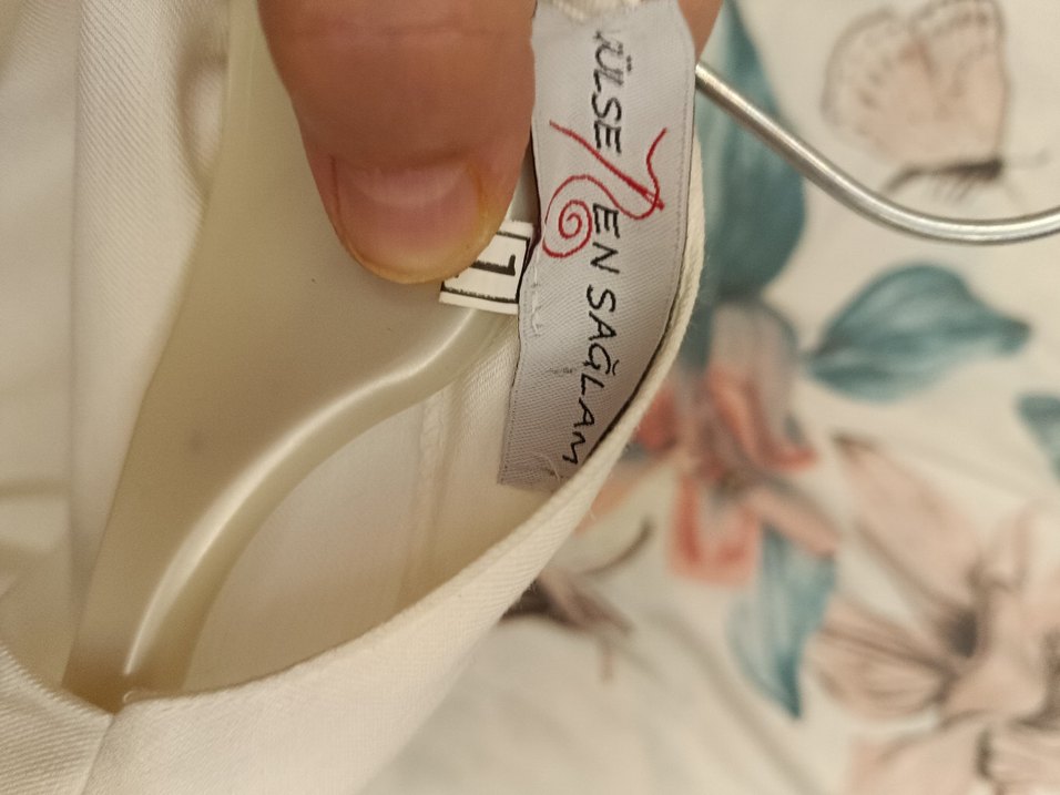 Beyaz Midi Kadın Kimono - Görsel 5