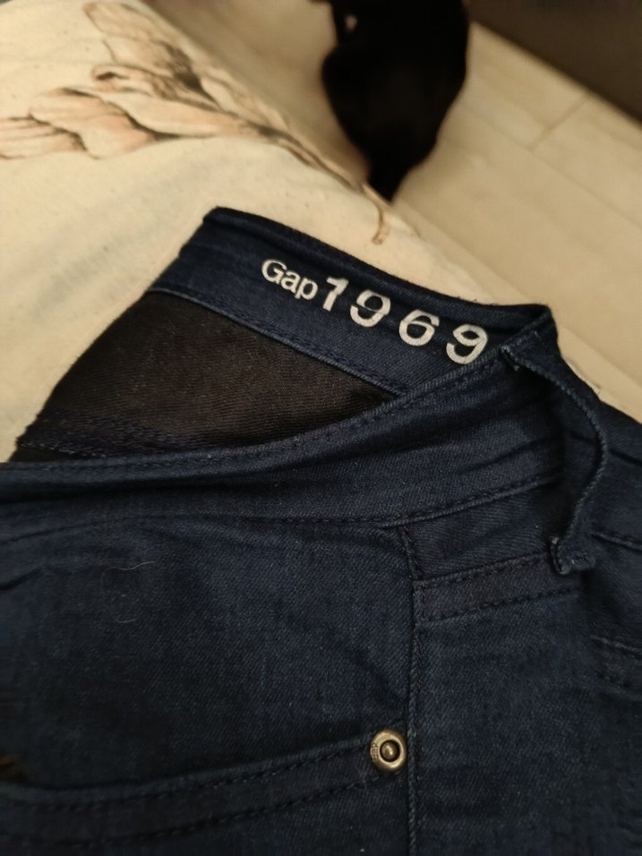 Düğmeli Koyu Mavi likraliKot Pantolon - Görsel 4