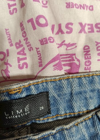 Kadın Nakışlı Düğmeli Kot Şort - Görsel 4