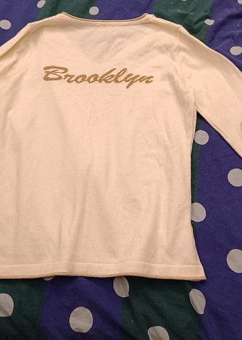 kırık beyaz bayan triko - Görsel 2