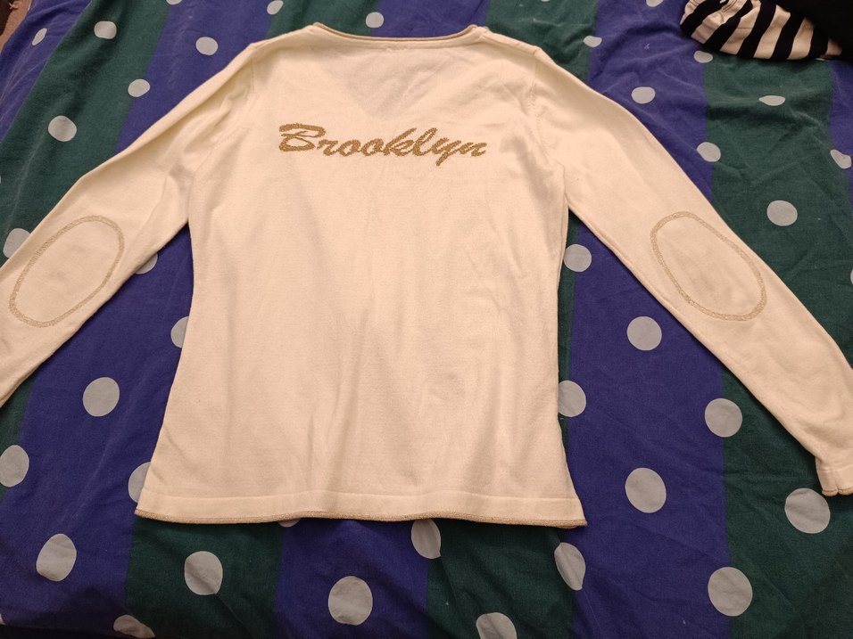 kırık beyaz bayan triko - Görsel 2