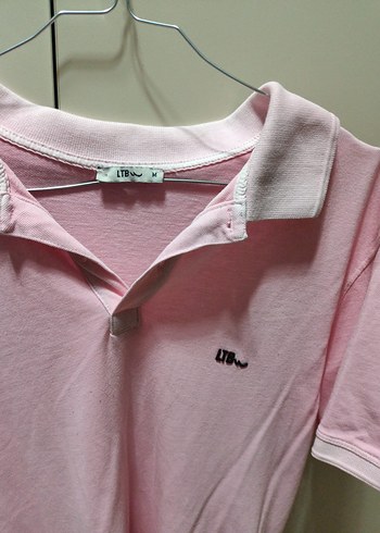 Erkek Pembe Kısa Kollu Polo Tişört - Görsel 3