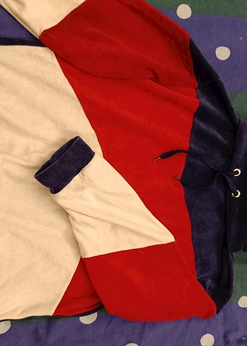 Erkek Renkli Fermuarlı Yumuşak Kumaş Sweatshirt - Görsel 2