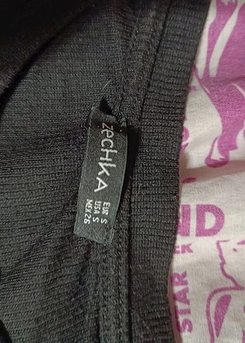 Kız Çocuk Siyah Nakışlı Kısa Kollu Tişört - Görsel 3