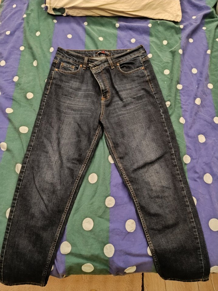 Kadın Bağcıklı Loose Fit Midi Kot Pantolonmom jeins - Görsel 2