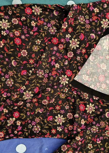 Çiçek Desenli V Yakalı Hamile Tuniği - Görsel 5