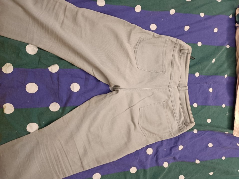 Düğmeli açık maviKadın Denim Pantolon - Görsel 2