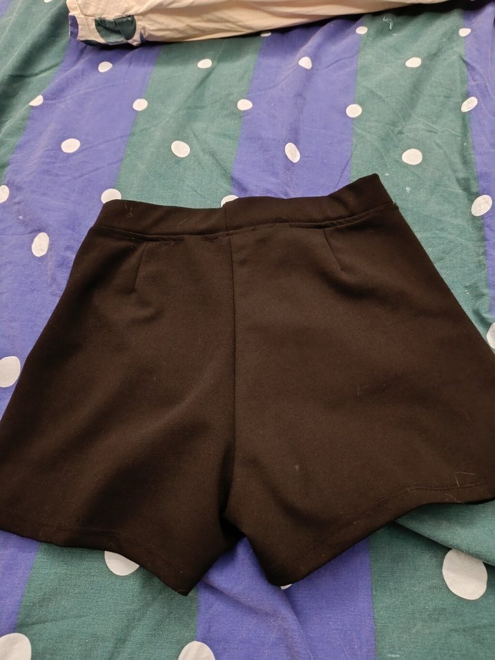 siyah şort  Mini Etek - Görsel 4