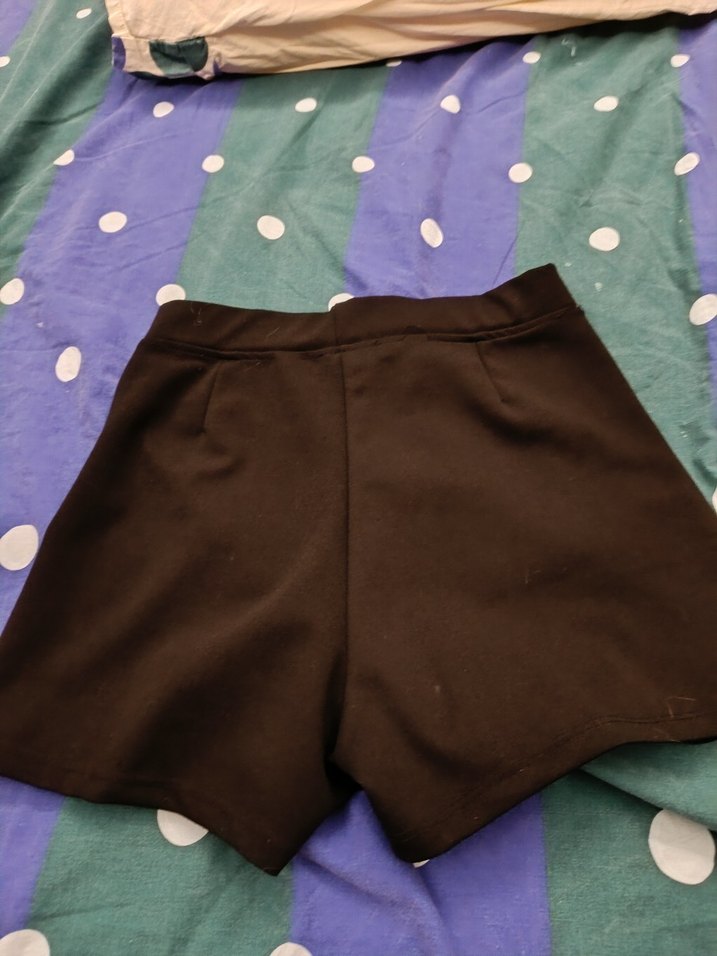 siyah şort  Mini Etek - Görsel 3