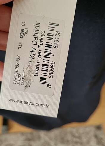 36 Beden lacivert Renk IPEKYOL ELBİSE