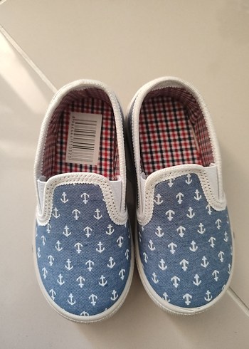 Çapa Desenli Erkek Çocuk Kot Loafer - Görsel 7