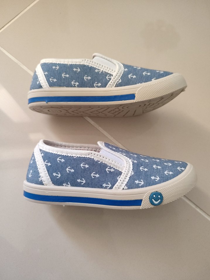 Çapa Desenli Erkek Çocuk Kot Loafer - Görsel 2