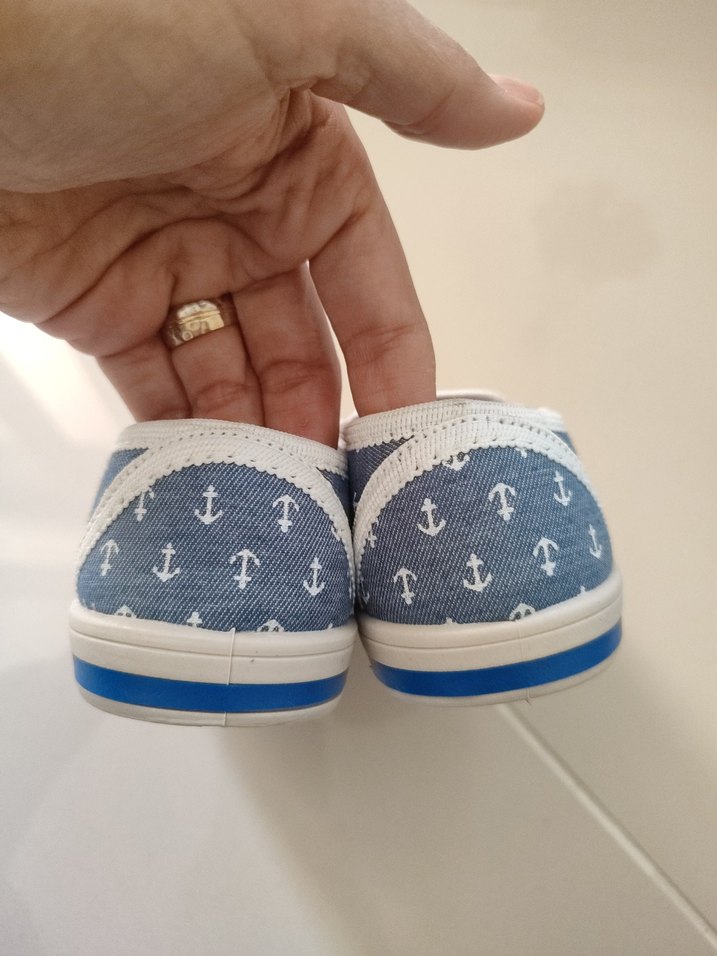 Çapa Desenli Erkek Çocuk Kot Loafer - Görsel 4