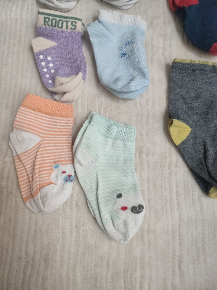 Çocuk Çok Renkli Pamuklu Çorap Seti - Görsel 3
