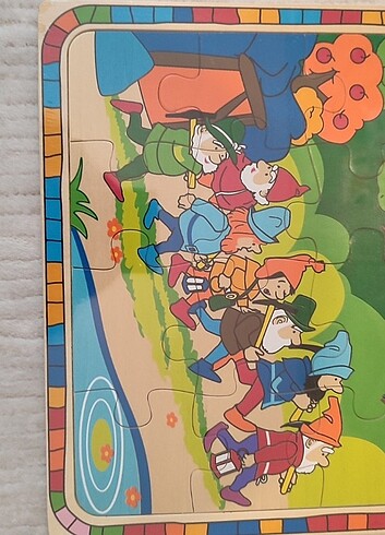Beden Renk 16 parçalı ahşap tahta puzzle yapboz çocuk puzzle