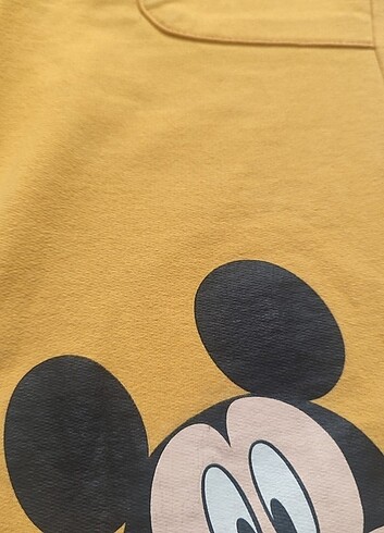 3 Yaş Beden sarı Renk 3-4 yaş Mickey mouse alt üst takım 