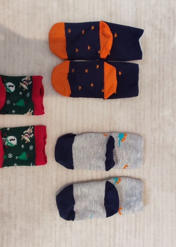 3 adet erkek bebek corabi 21 numara  - Görsel 5