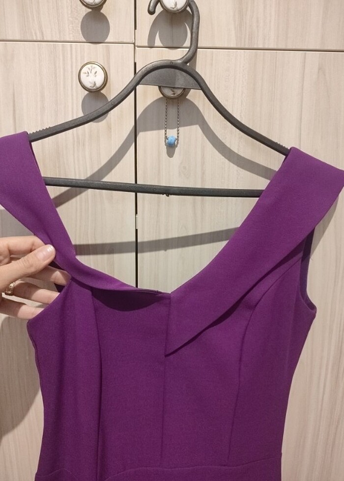 Midi boy gece elbisesi  - Görsel 3