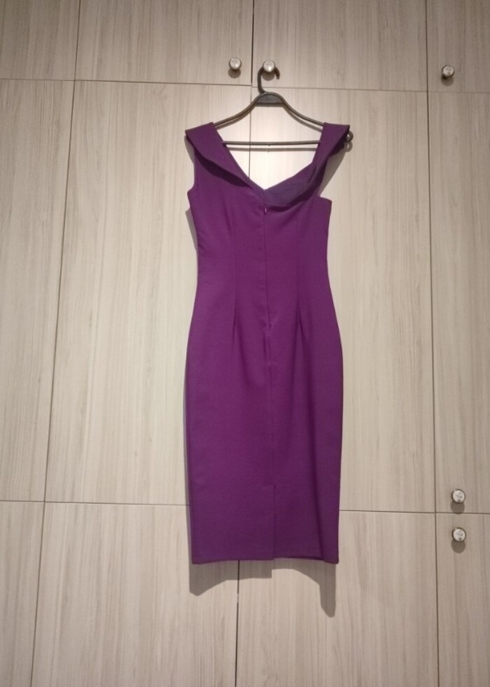 Midi boy gece elbisesi  - Görsel 4