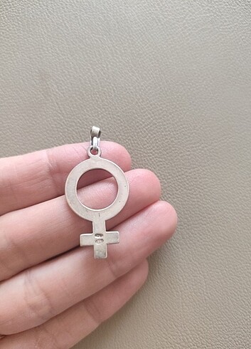 Sterling silver Kadın sembolü Venüs kolye ucu 