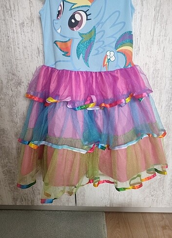 5 Yaş Beden çeşitli Renk My little pony unicorn elbise