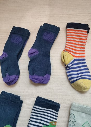 Renkli Erkek Çocuk Çorapları 10'lu Set - Görsel 5