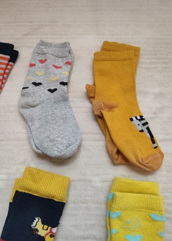 Renkli Erkek Çocuk Çorapları 10'lu Set - Görsel 4