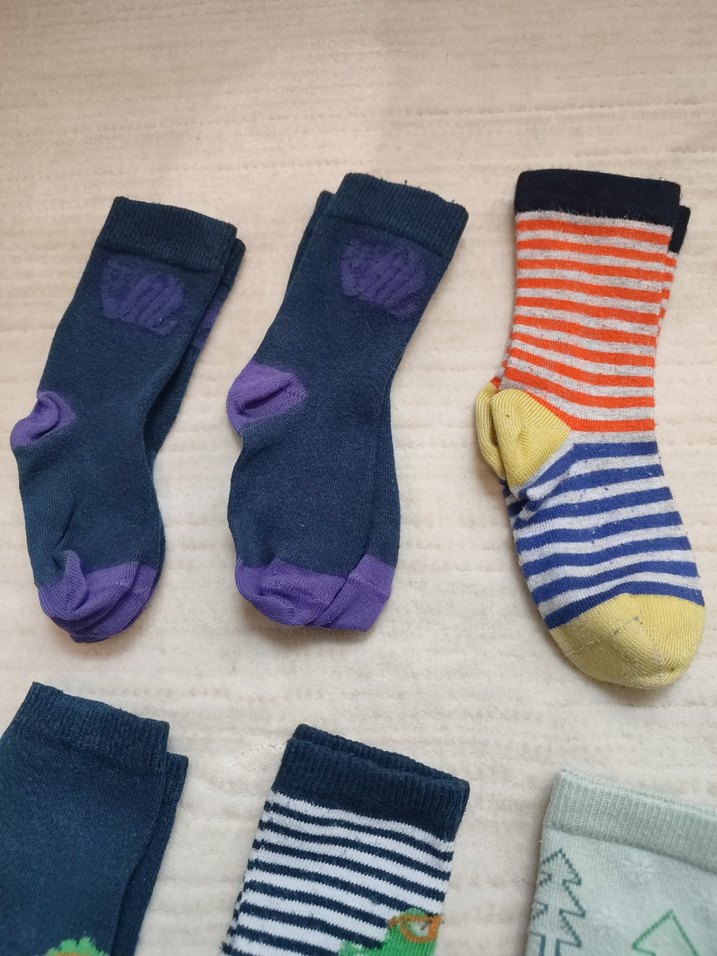 Renkli Erkek Çocuk Çorapları 10'lu Set - Görsel 5