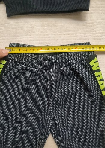 Erkek Çocuk Gri Sweatshirt ve Eşofman Takımı - Görsel 3