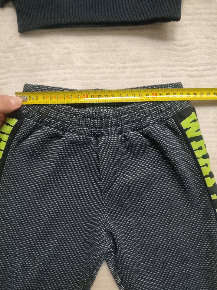 Erkek Çocuk Gri Sweatshirt ve Eşofman Takımı - Görsel 3