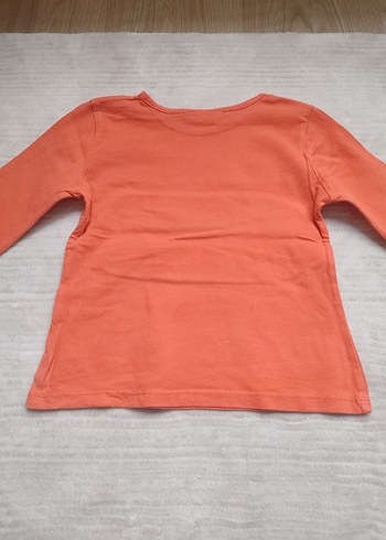 Turuncu Uzun Kollu Kız Çocuk Tişörtü - Görsel 4