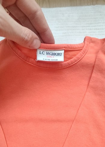 Turuncu Uzun Kollu Kız Çocuk Tişörtü - Görsel 3