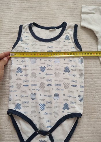 Erkek Bebek Pamuklu Kolsuz Body - Görsel 4