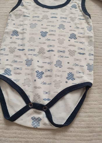 Erkek Bebek Pamuklu Kolsuz Body - Görsel 3