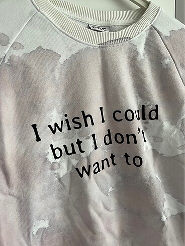 m Beden Yazılı Sweatshirt