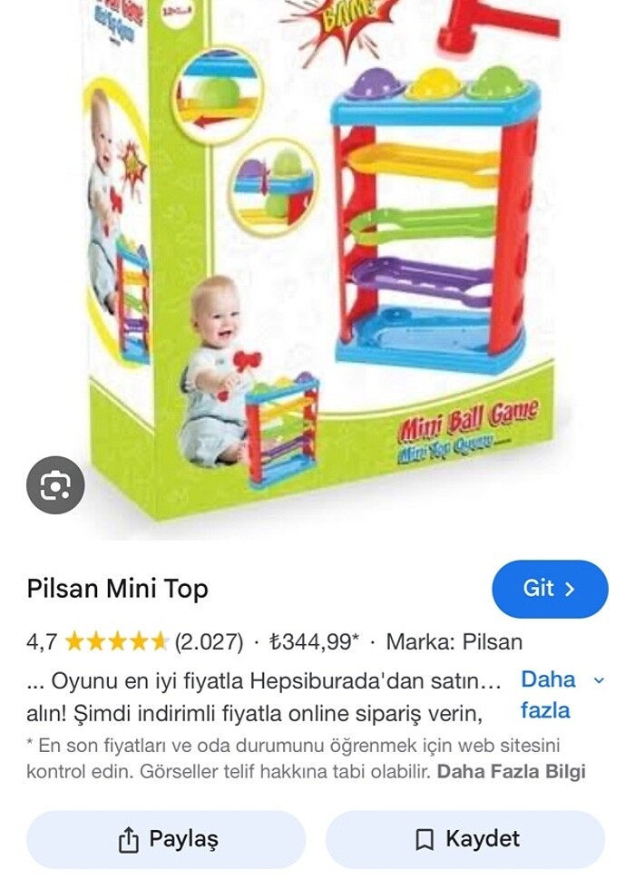 Pilsan Çekiçli tat tak oyuncak - Görsel 4