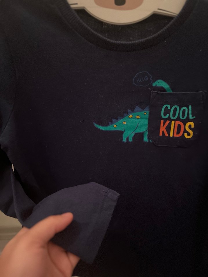 Çocuk Baskılı uzun Kollu Tişört - Görsel 2