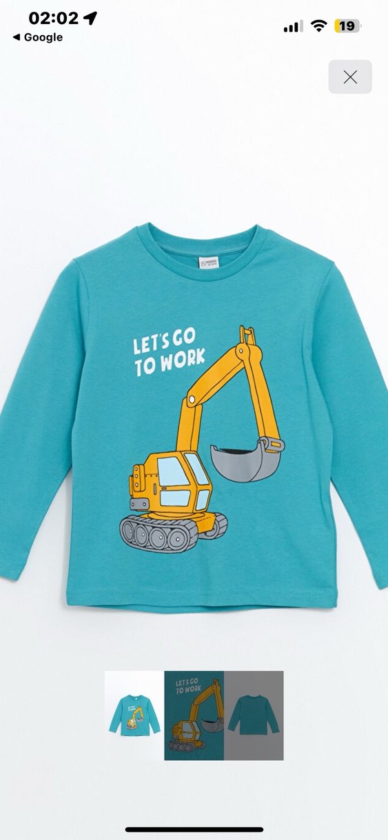 Çocuk Baskılı uzun Kollu Tişört - Görsel 3