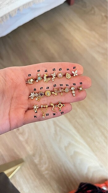 Beden altın Renk Çelik piercing