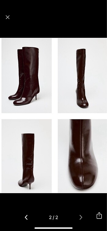 Zara Zara bordo çizme