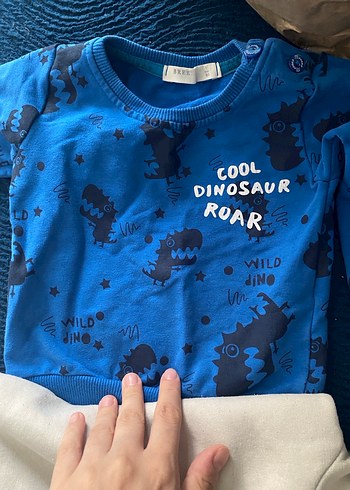 Gri Baskılı Erkek Çocuk Sweatshirt - Görsel 2