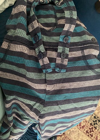 Erkek Çocuk Düğmeli Denim Salopet - Görsel 3