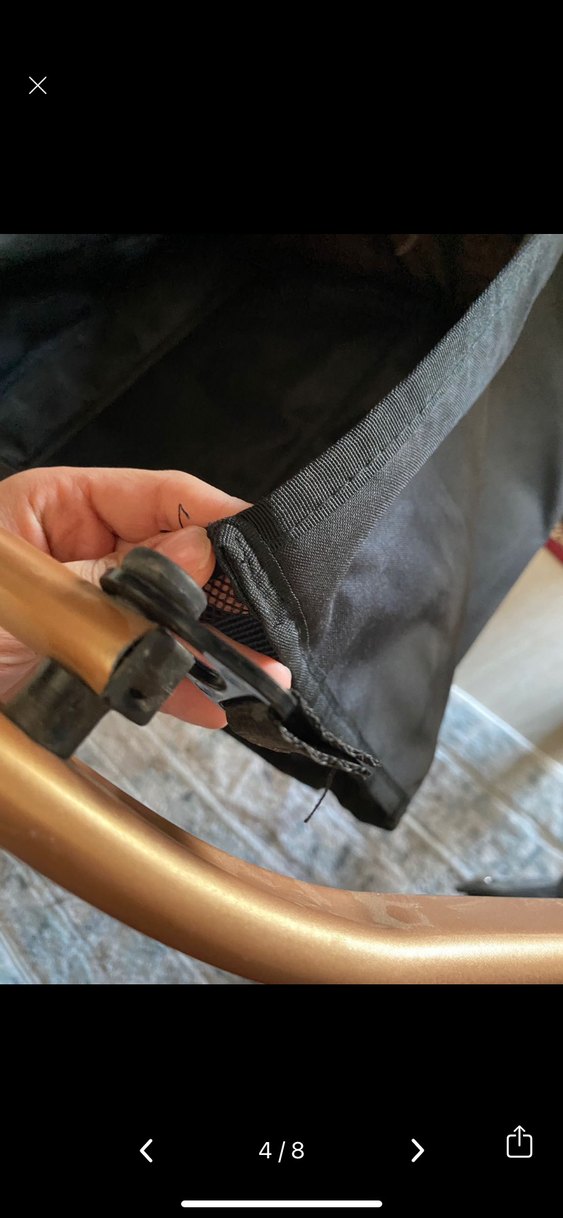 Siyah Bebek Arabası Konforlu Oturma Alanı - Görsel 3