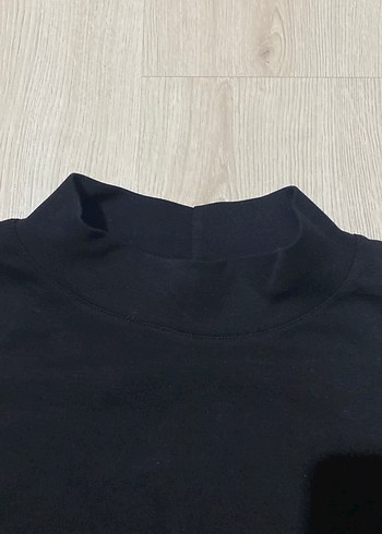 Diğer Siyah Kadın Yüksek Yakalı Sweatshirt