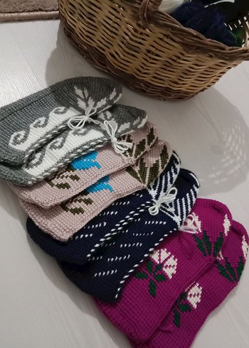 Nakışlı Beyaz Tunus işi patik - Görsel 12