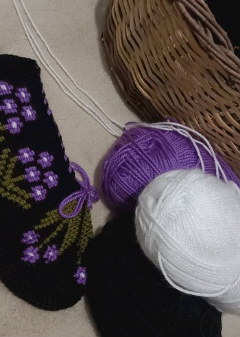 Nakışlı Beyaz Tunus işi patik - Görsel 18