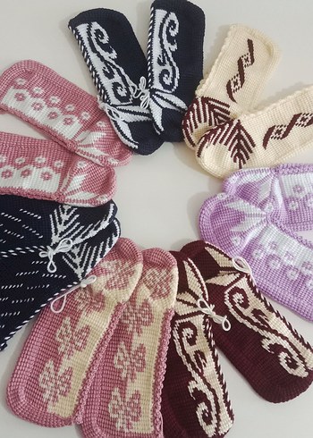 Nakışlı Beyaz Tunus işi patik - Görsel 11