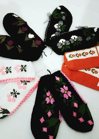 Nakışlı Beyaz Tunus işi patik - Görsel 8