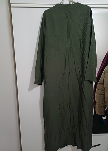 LCW Kadın Uzun Keten Ferace - Görsel 4