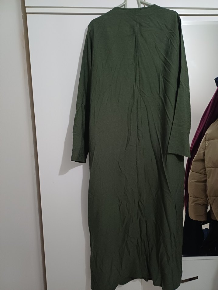 LCW Kadın Uzun Keten Ferace - Görsel 4